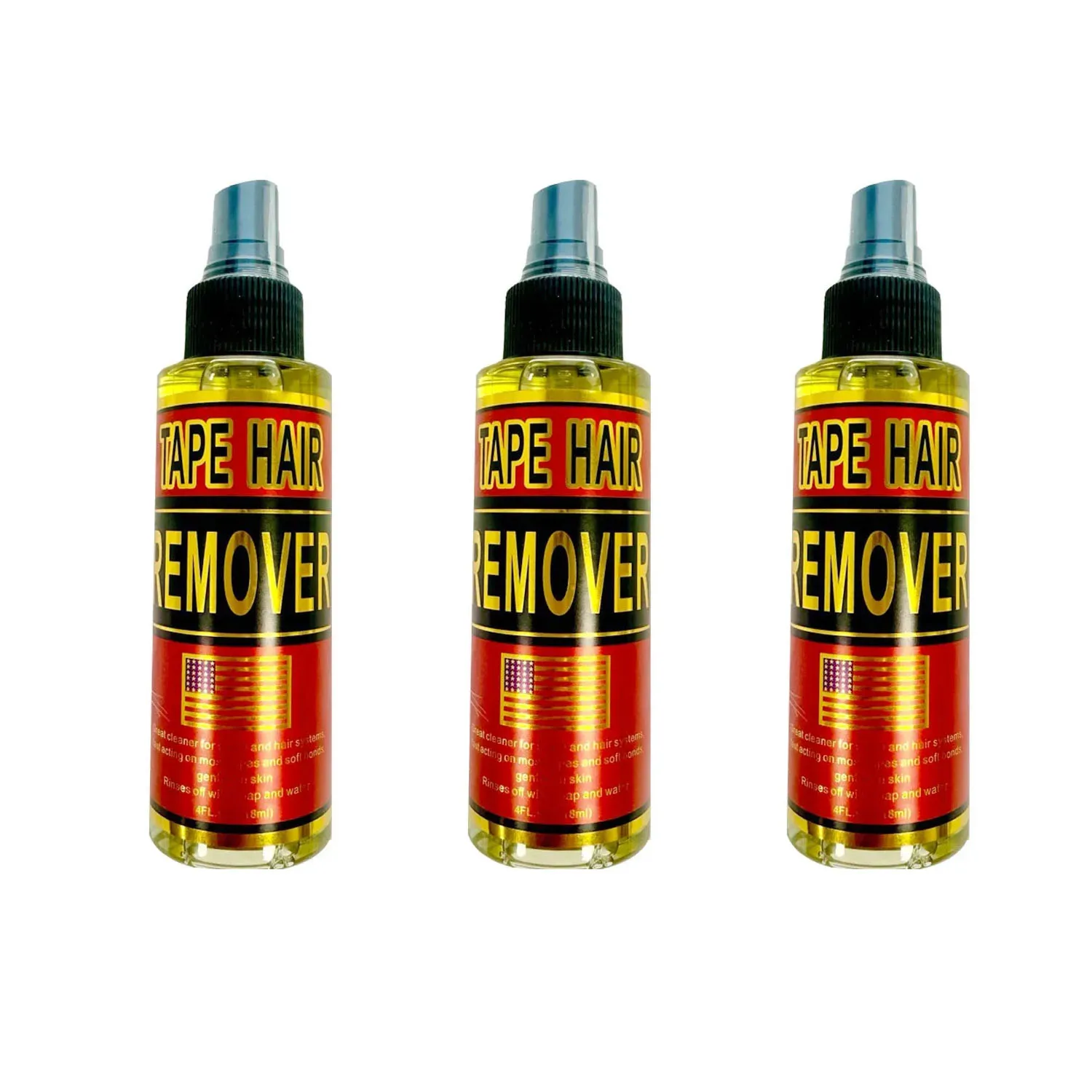 الدانتيل مزيل الصمغ رذاذ 4oz سريع المفعول السندات الإصدار رذاذ بقايا إزالة الحل ل الدانتيل الباروكات ملحقات أنظمة الشعر الشريط