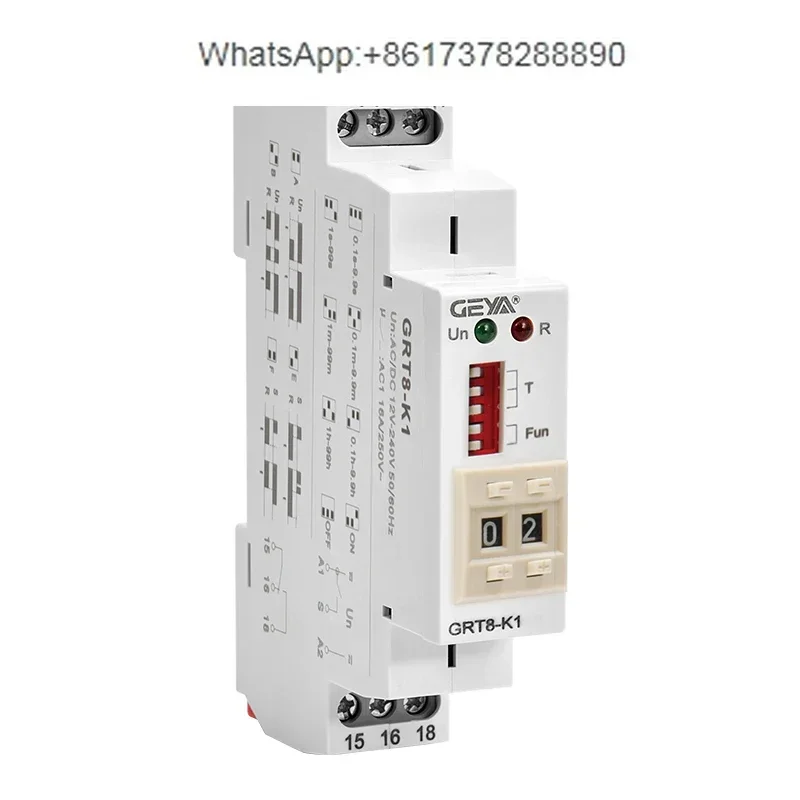 GRT8-K high-precision time relay 220V12V240V delayed power-on timing disconnection