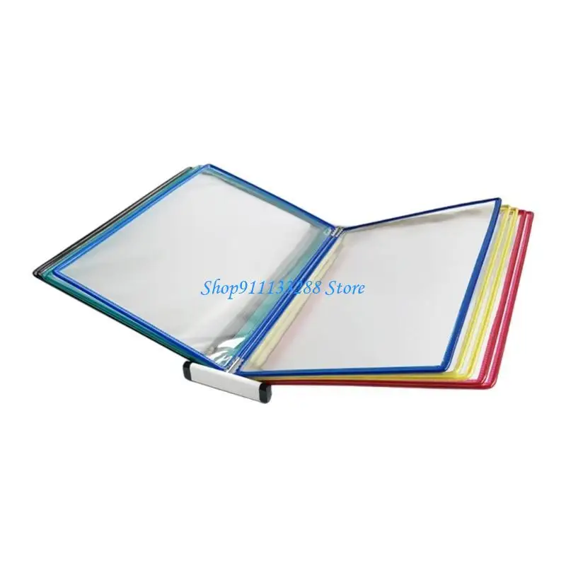 G88D Wall Display Board System Wall Reference Organizers with 10 Easy-Loading Pocket