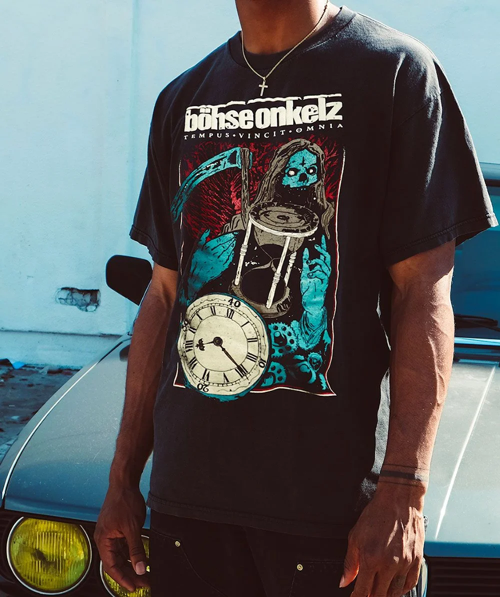 Gehasst Verdammt Vergöttert II Böhse Onkelz Peripheral Pattern Print Summer Cotton Men's Women T-shirts Streetwear Casual Trendy