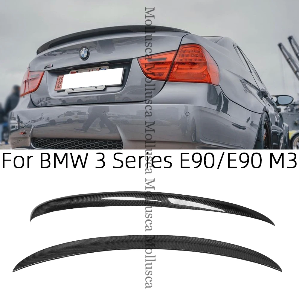 

For BMW 3 Series E90 4Door/E90 M3 P Style Carbon fiber Rear Spoiler Trunk wing 2004-2011 FRP honeycomb Forged