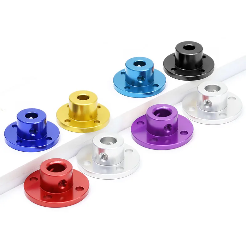1Pcs Colored Aluminium Rigid Flange Coupling 3mm/4mm/5mm/6mm/8mm Motor Guide Shaft Coupler Motor Connector 3D Printer 3