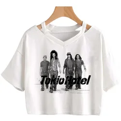 Tokio Hotel tshirt women manga funny designer tshirt female graphic Japanese clothing