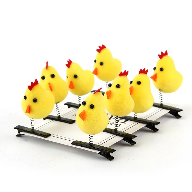 8PCS/Lot Headwear Baby Girl Cute Chicken Duck Dog Hair Clip Cute Hairpin Chick Barrette Funny Hairclip