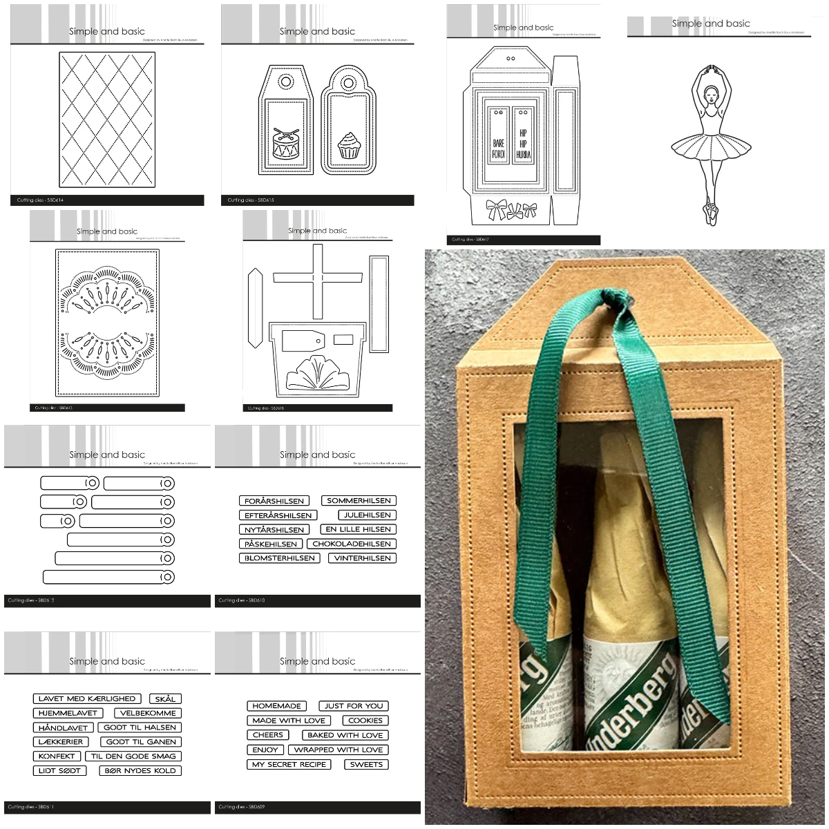 

Gift Tags Box All-In-One Plate Metal Craft Cutting Dies Diy Scrapbook Paper Diary Decoration Card Handmade Embossing New Product