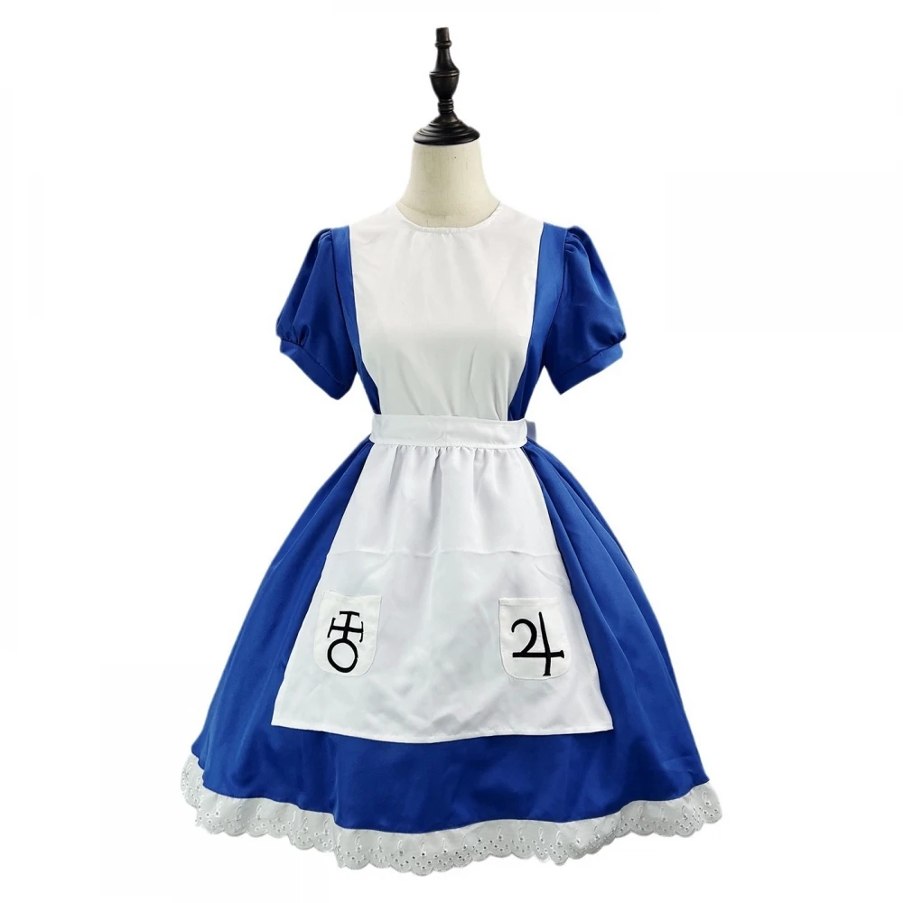 Alice Maid Costume Cosplay loween Dr Lolita Sle Gonna per donna Collezione invernale Hanfu Costume di scena etnico