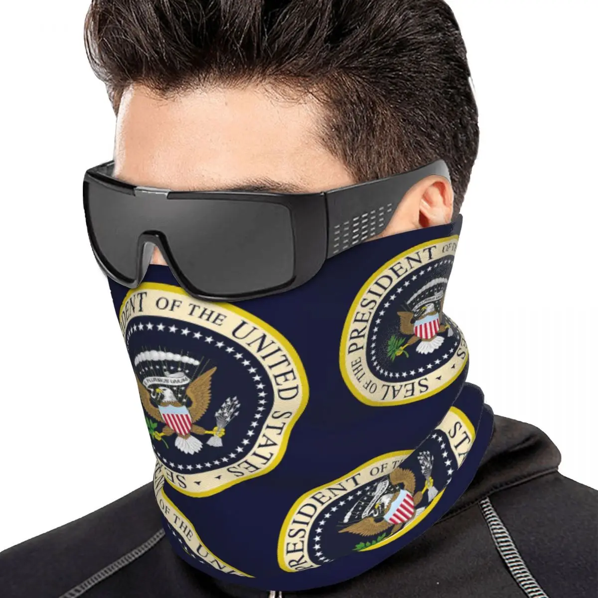 Seal Of The President Of The United States Us Usa Bandana Neck Gaiter Printed Wrap Scarf Cycling Balaclava Adult All Season