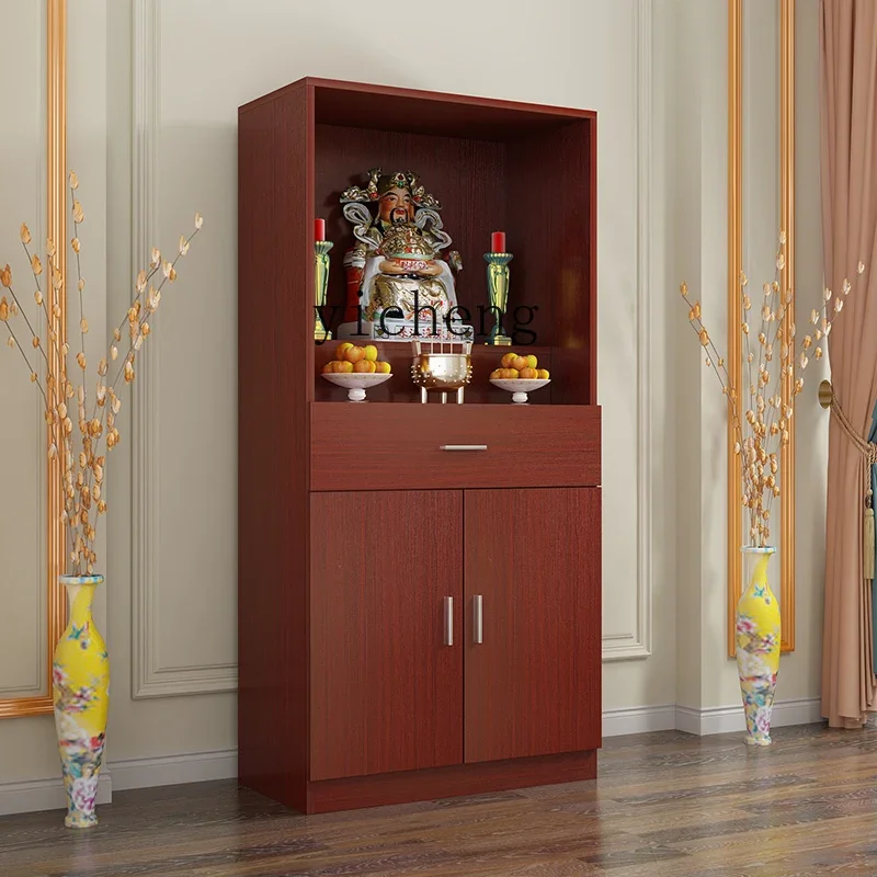 v9.1 Buddha Shrine Altar Household Buddha Cabinet Clothes Closet Altar Buddha Shrine God of Wealth Statue Cabinet