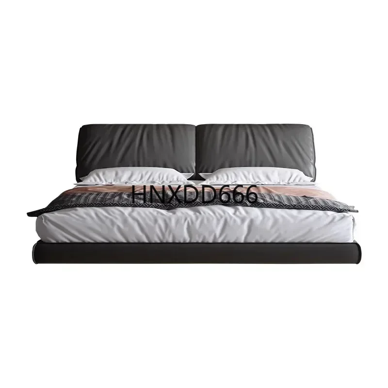 

Italian Waterproof Double Bed Designer Full Size Floor Modern Double Bed Luxury Bedgeraamte Wooden Letto Matrimonile Furniture