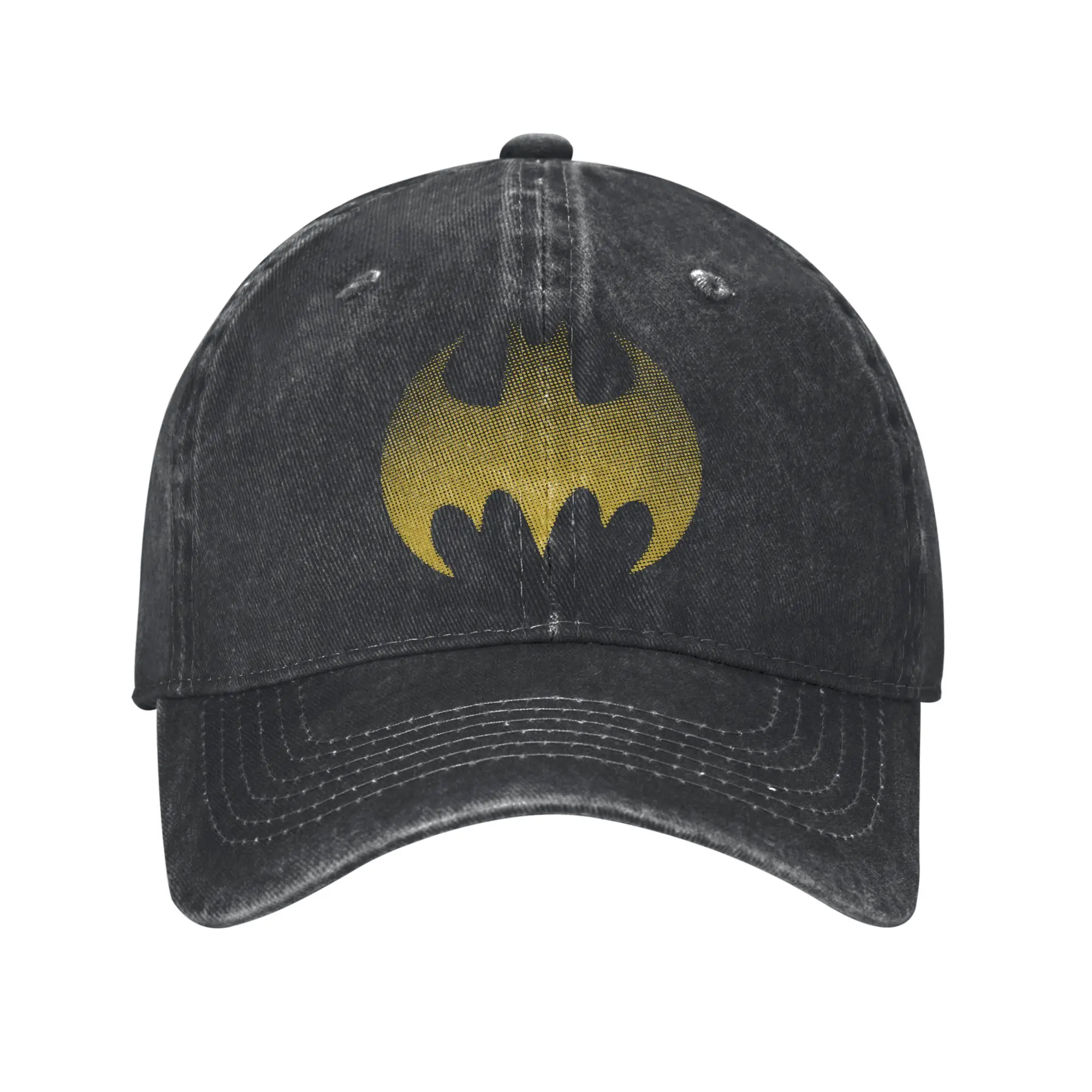 Gorras de Béisbol con el Símbolo de Batman, Estilo Unisex, Mezclilla Desgastada, para Todas las Estaciones, Regalo de Viaje