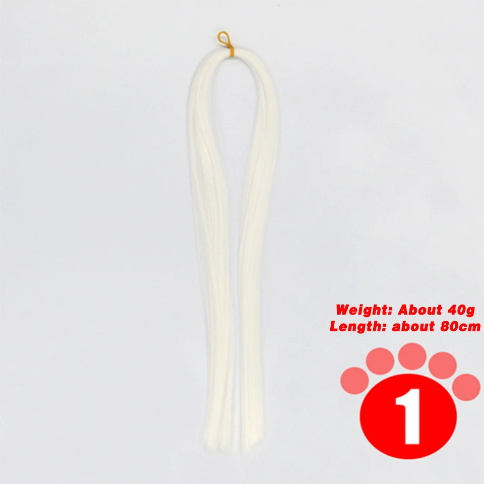 80CM 1/3 1/4 1/6 SD Doll Hair Accessories Salon Ob Heat Resistant Doll Wig Hair Hand Woven Modified DIY Hair Grafting Hair