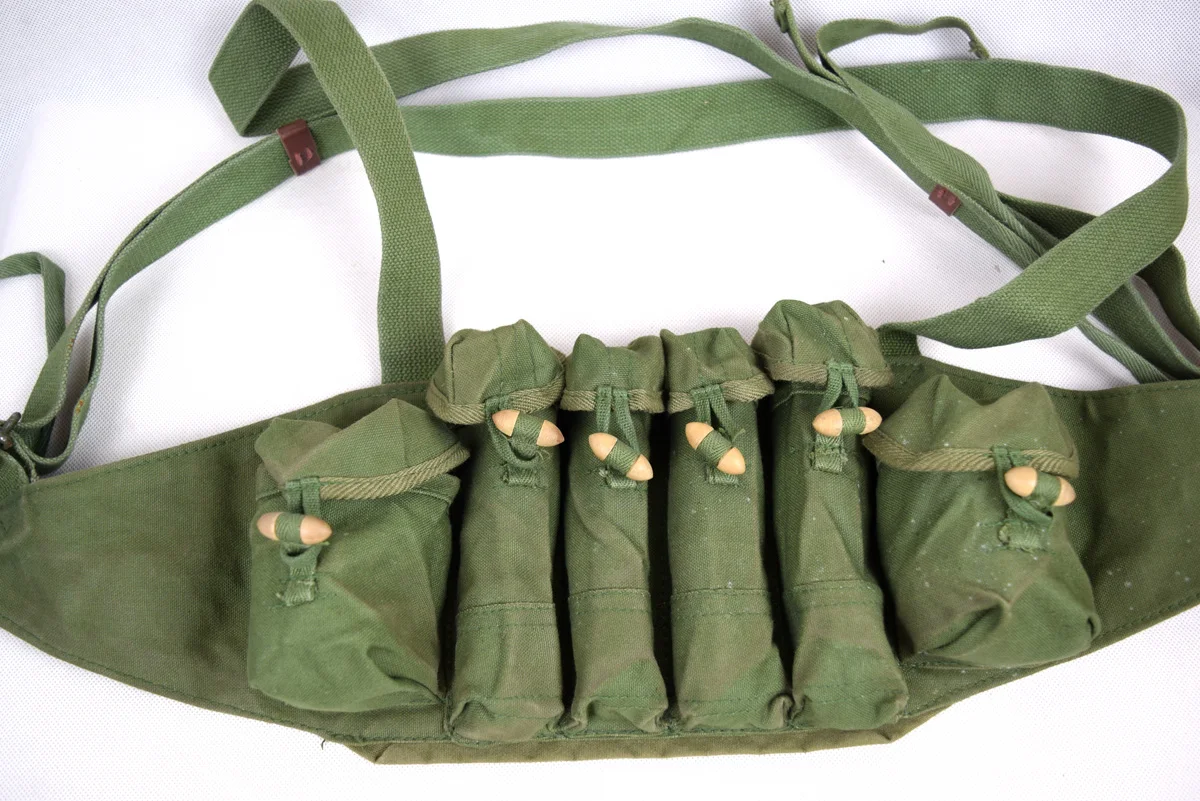 Supplus 79 7.62*25mm 20 rounds  6 Pockets Canvas Chest Rig Pouch 　