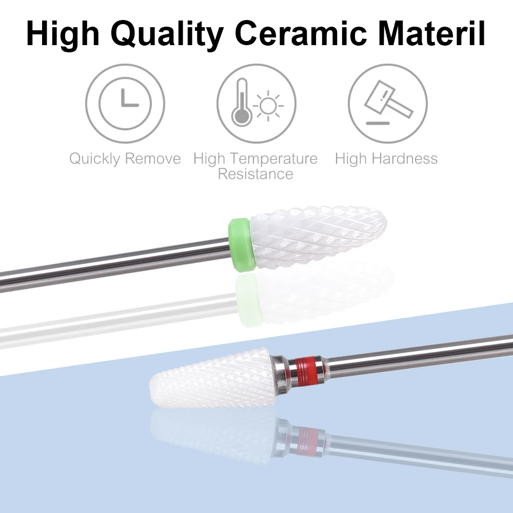 5 szt./zestaw ceramicznych frezów do paznokci, elektryczna wiertarka do paznokci, frezy do paznokci, akcesoria do paznokci, narzędzia do manicure i pedicure