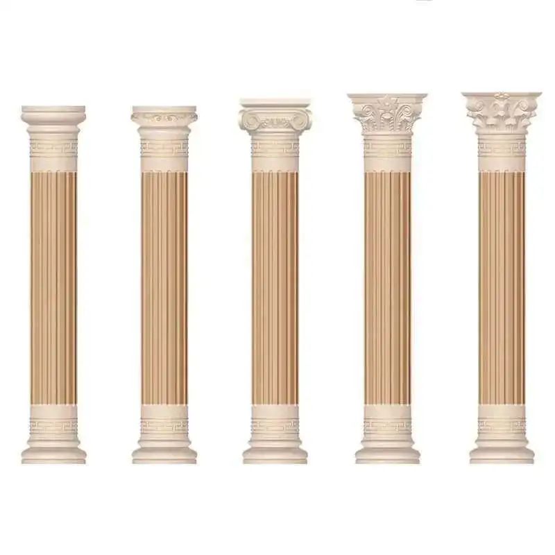 Thickened Roman Column Body Mold European Villa Gate Column Accessories Cast-in-place Cement Model Decorative Building Template view 3