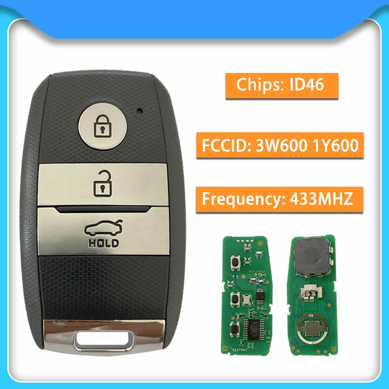 

New 3-Button Smart Key for Kia Sorento K5 with 433MHz ID46 95440-3W600/2T520/1Y600, Easy to Use and Durable Remote Key