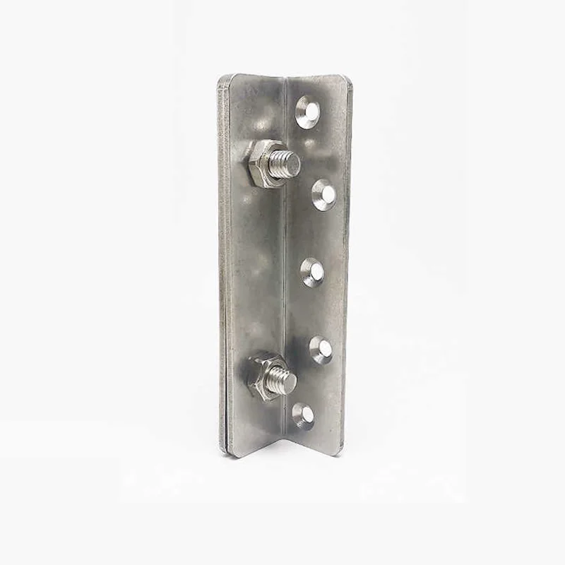 1 Set (4PCS) Stainless Steel 304 Thick Hinge Bed Insert Accessories Furniture Iron Corner Code Invisible Bed Hardware Hinge
