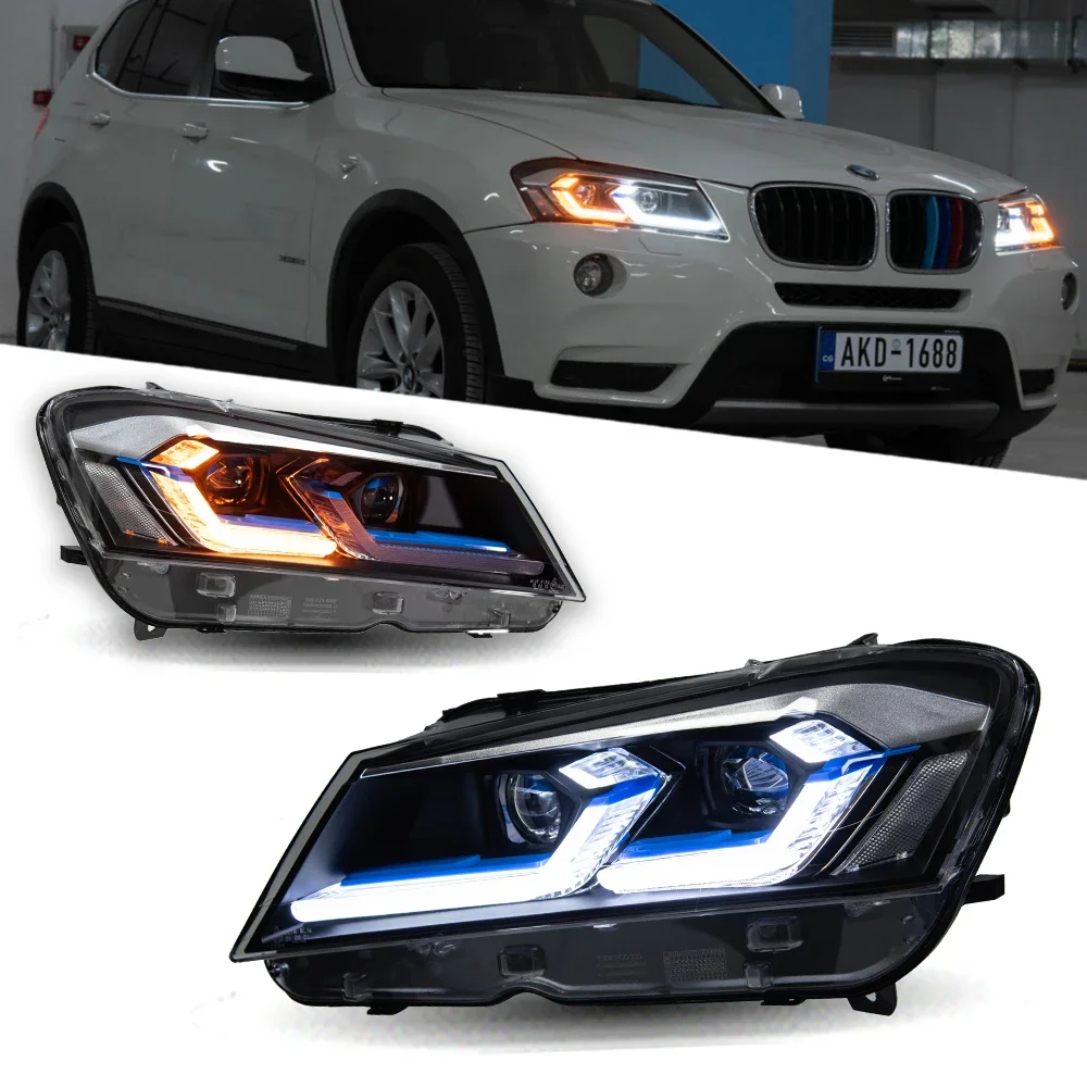 

For 2010-2013 BMW X3 F25 LED 2010-2013 HeadLamp Car Styling DRL Signal Projector Lens Auto Accessories Lights