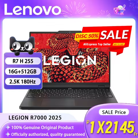 Lenovo LEGION R7000 2025 R7 H 255 RTX5050 16+512GB 15.3inch 2.5K 180Hz Game