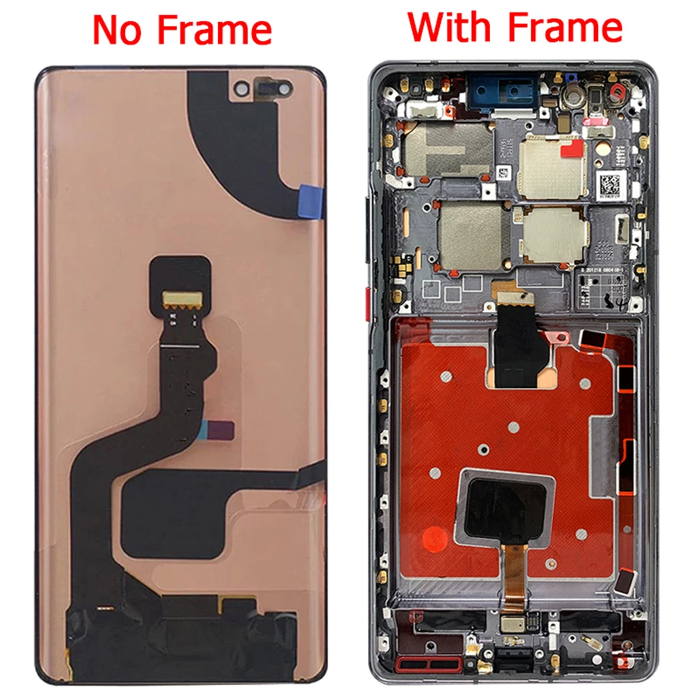 Imagem -02 - Original Lcd Display Touch Screen com Moldura 676 Tela Huawei Companheiro 40 Pro Noh-nx9 Noh-an00