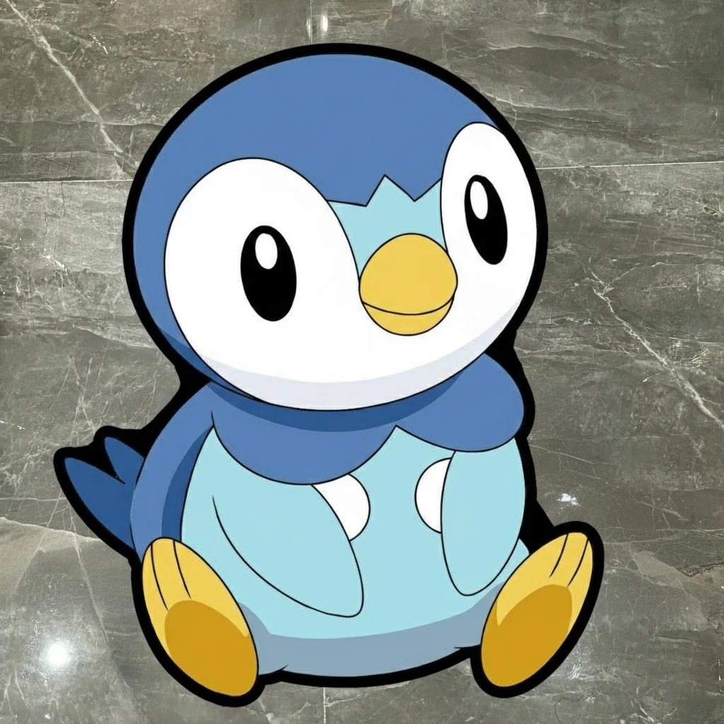 

Pokemon Piplup Anime Rug Non-Slip Penguin Area Carpet for Bedroom Living Room Decor Soft Washable Floor Mat for Fans Kids