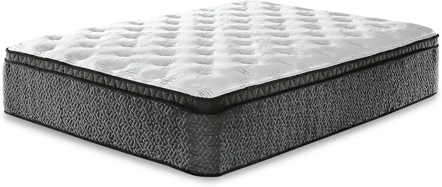 California King Size Ultra Luxury 16 Inch Hyper Cool Euro Top Hybrid Mattress with Cooling Gel Memory Foam