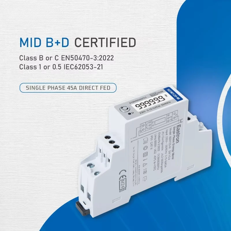SDM120-M MID Multi-function Single Phase Energy Meter