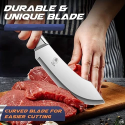 1PC Outdoor meat cutting knife, sharp meat cutting knife, precise cutting, trimming and skinning for professional muscles U9195