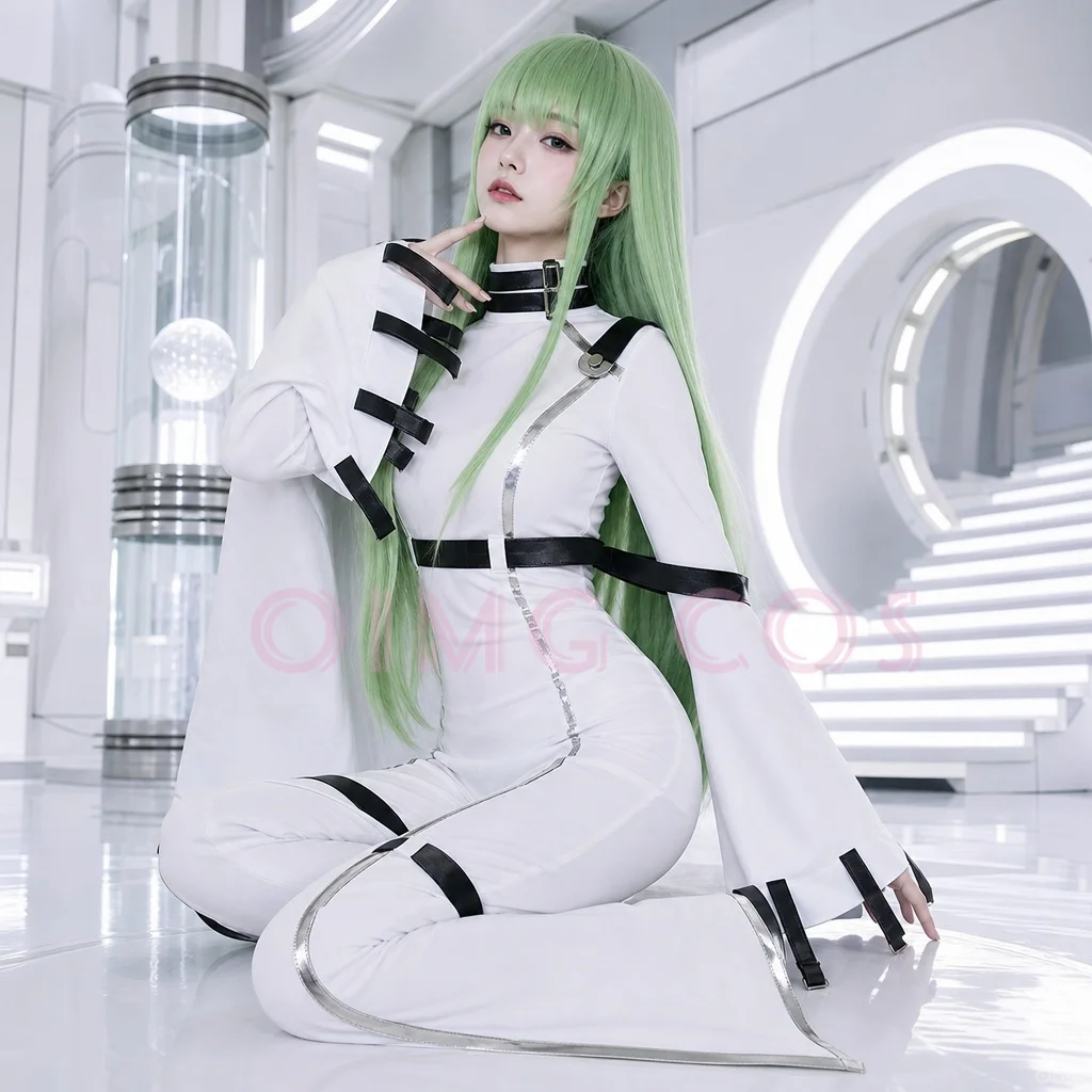 Costume de cosplay Code Geass C.C, ensemble complet pour adulte, cape de carnaval d'Halloween pour événements Comic Con Cos.