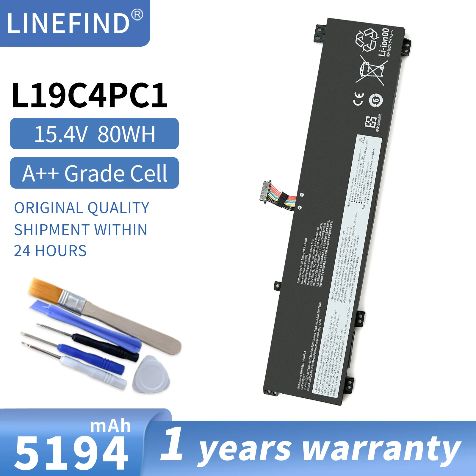 L19C4PC1 L19M4PC1 Laptop Battery For Lenovo Legion Y7000P R7000P 5P-15IMH05 Legion 5-15IMH05 5-15ARH05 5B10W861