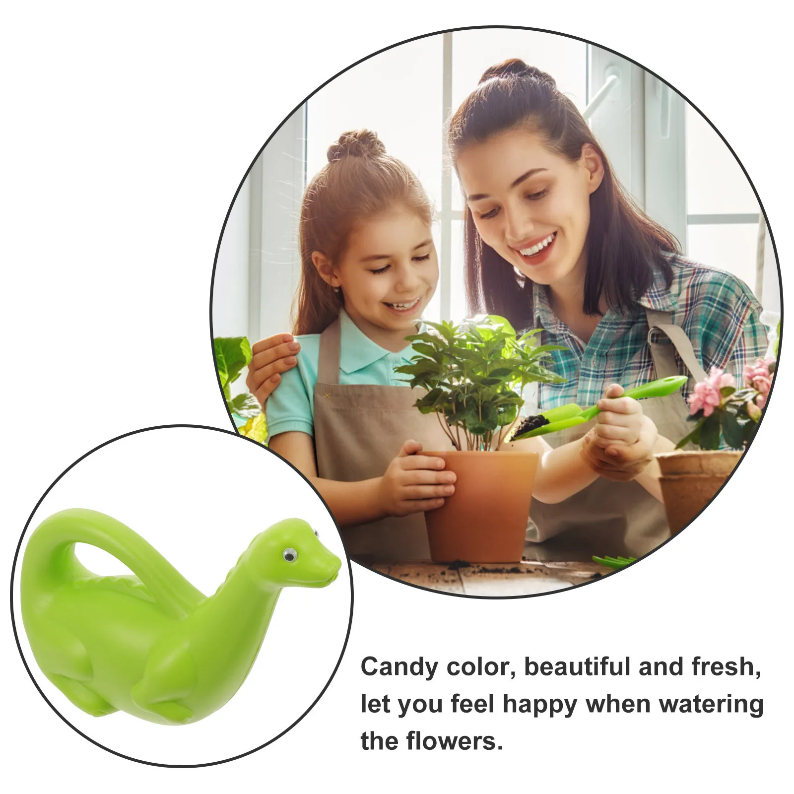

2Pcs Cute Cartoon Animal Watering Can Kids Small Pot for Watering Indoor Outdoor Plants Gardening Tool Plants Waterer