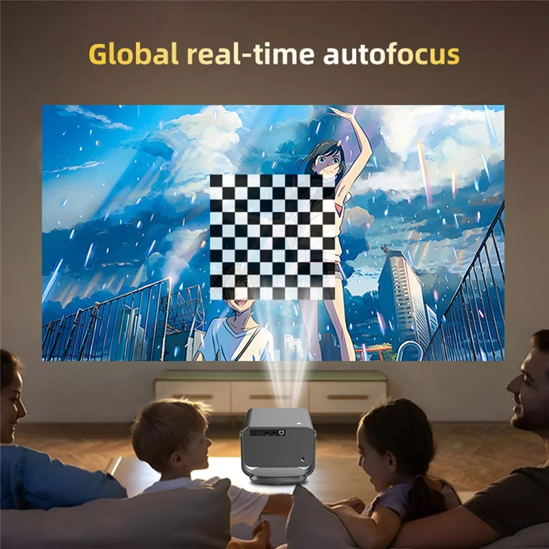Proyector inteligente P20 Pro Android 13,0 Wifi6 Smart Full HD 1080P 4K Proyector LED Enfoque automático para Proyector de teatro