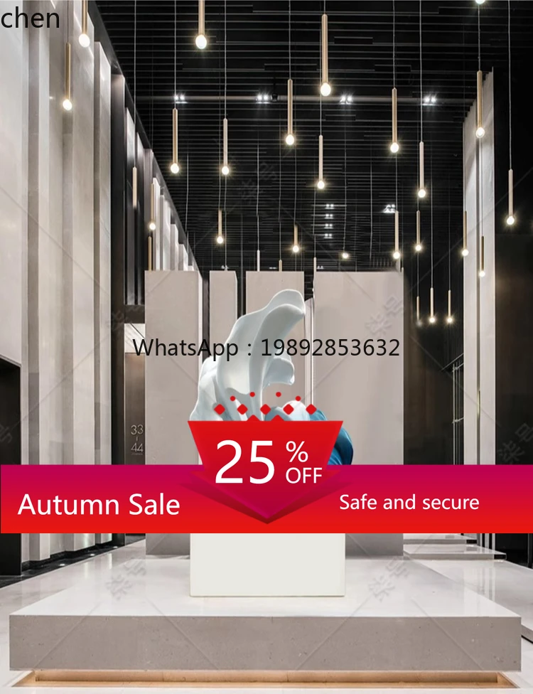 

Modern Fiberglass Company Decorative Crafts Abstract Home Furnishing Floor Large Ornament