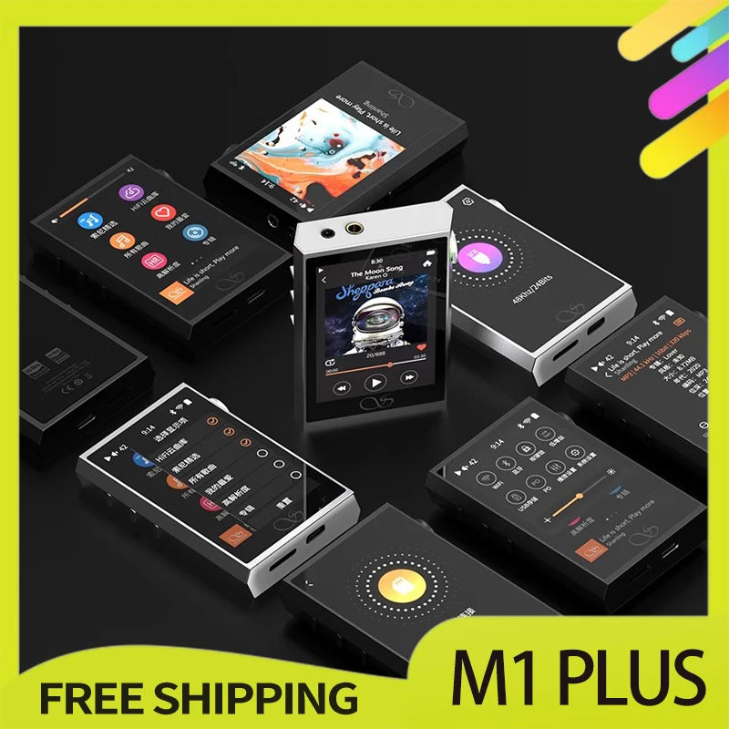 Shanling-ポータブル音楽プレーヤーm1plus,mp3,es9069q,dac,デュアルsgm8262,アンプ,ldac,wifi,dlna,airplay,カスタムBluetoothプレーヤー