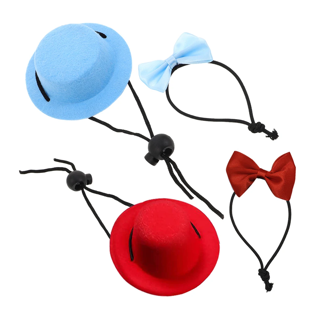 

Pet Suit 2 Sets Bunny Accessories for Rabbits Small Pets Hats Clothing Polyester Bow Tie Costumes Holiday Party Wear