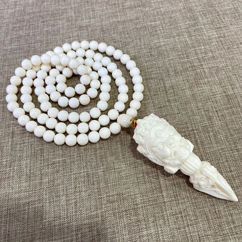 Ivory Nut Vajra Matching0.8Beads Sweater Chain Necklace Plate Play Bracelet Buddha Beads Rearview Mirror Car Pendant