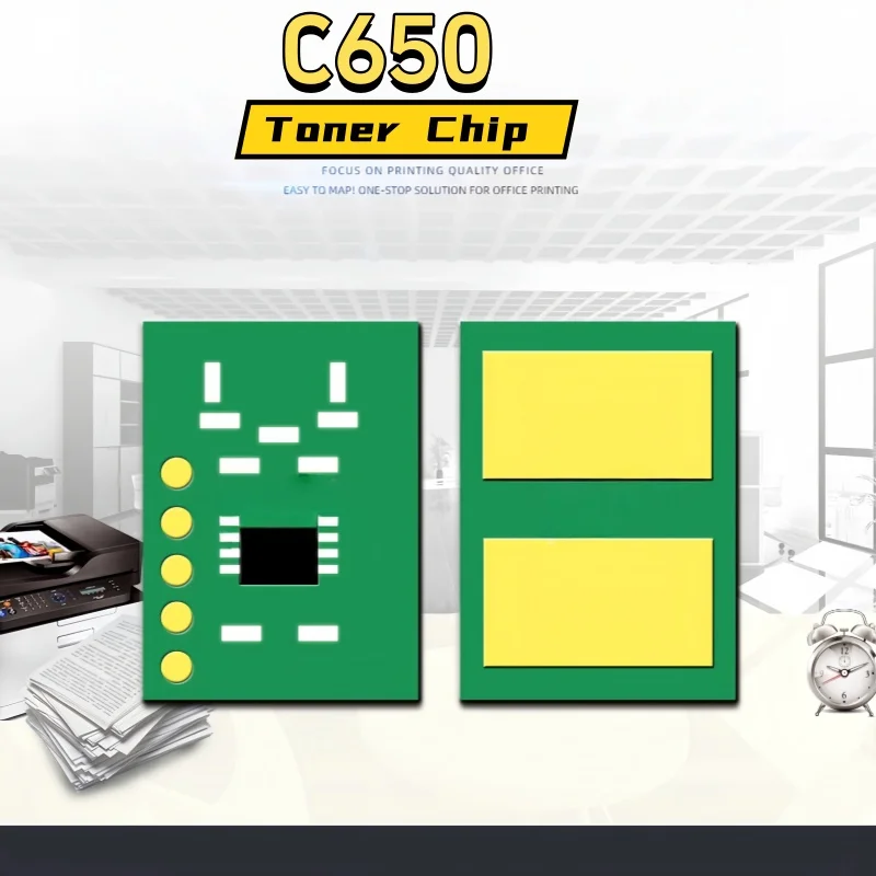 

Toner Cartridge Reset Chip Compatible C650 for OKI Okidata C650dn Printer Toner Chip 9006130 9006129 9006128 9006127 4PCS