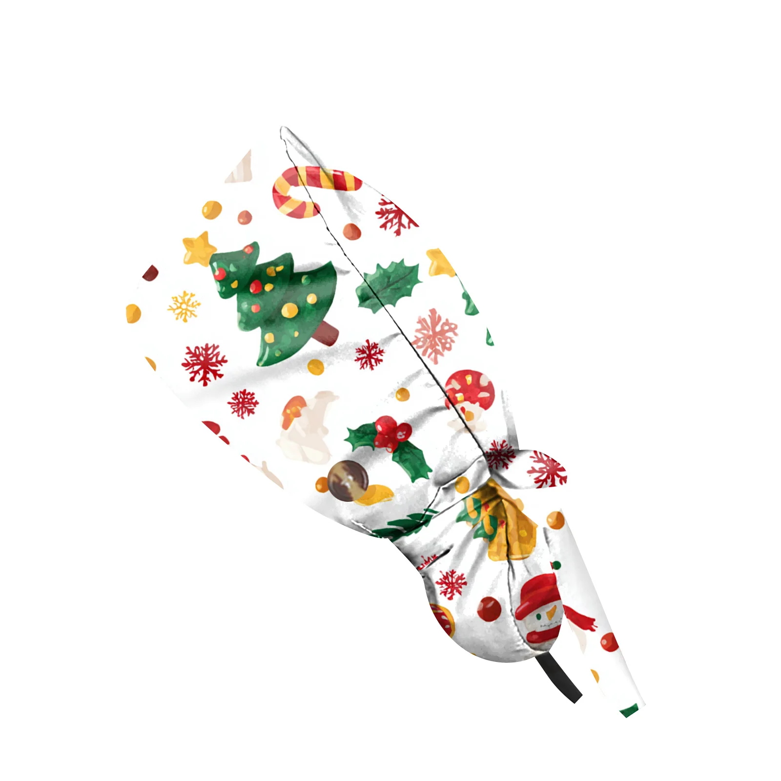 

Christmas Elements Printed Surgical Pharmacy Baotou Caps Pet Clinic Doctors Surgical Nurse Caring Hat Multipropose Work Cap