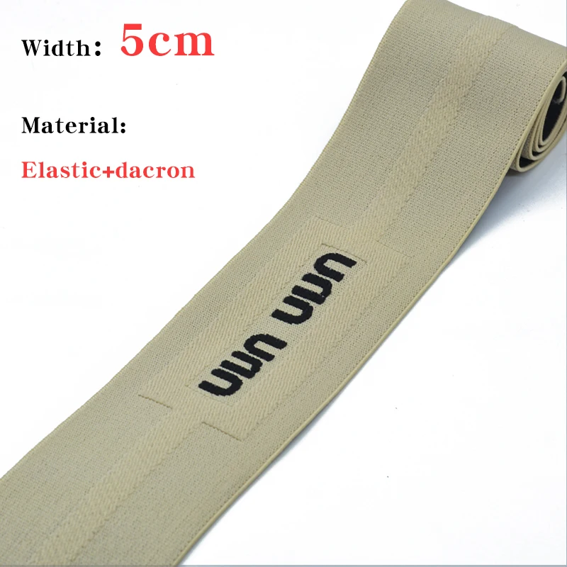 Letters Elastic Band Thickened High Elastic 50mm Rubber Band for DIY Pants Household Flat Webbing Clothing Accessories Black