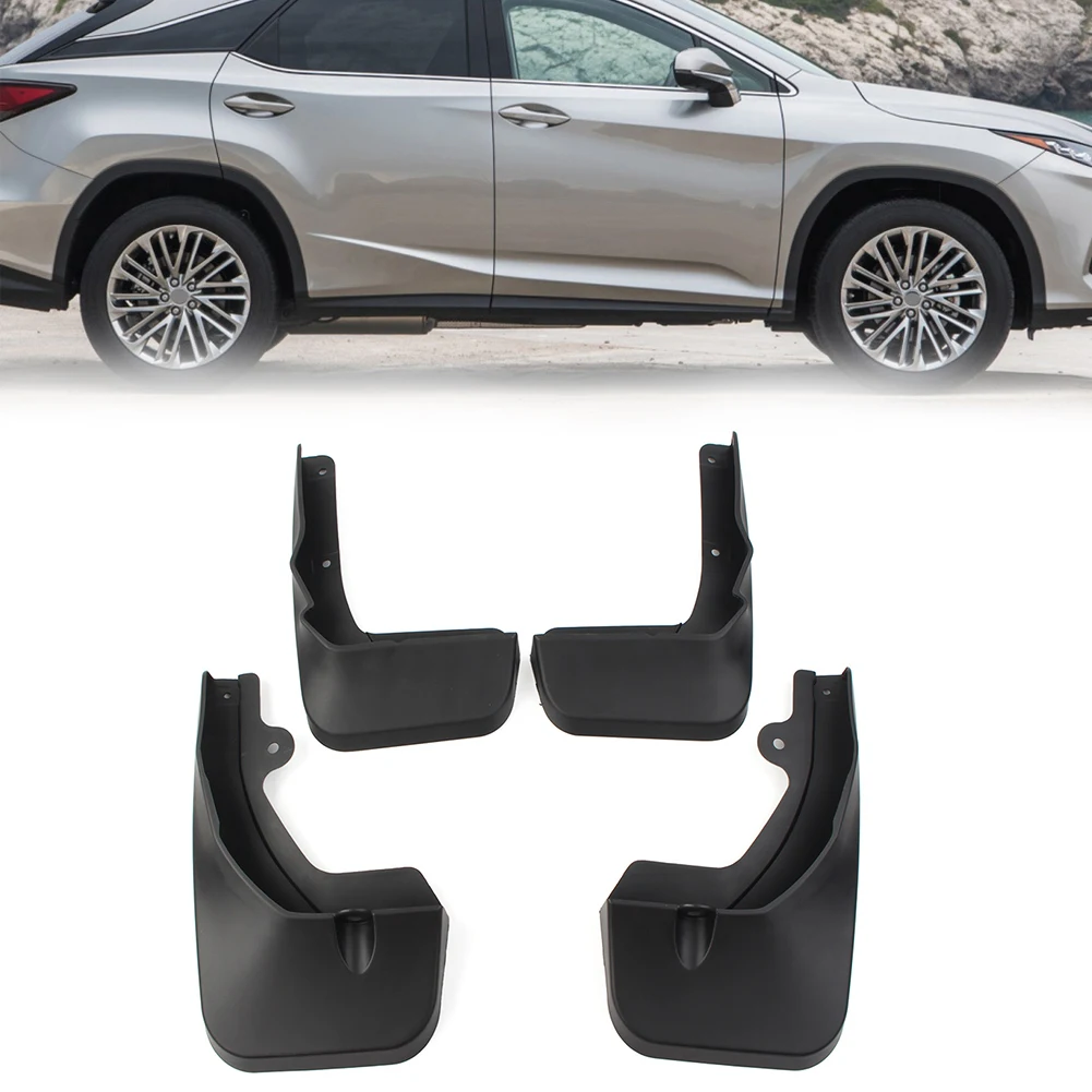 4Pcs/Set Car Front Rear Mud Flaps Splash Guard Fenders For Lexus RX350 RX450H 2020 2021 2022