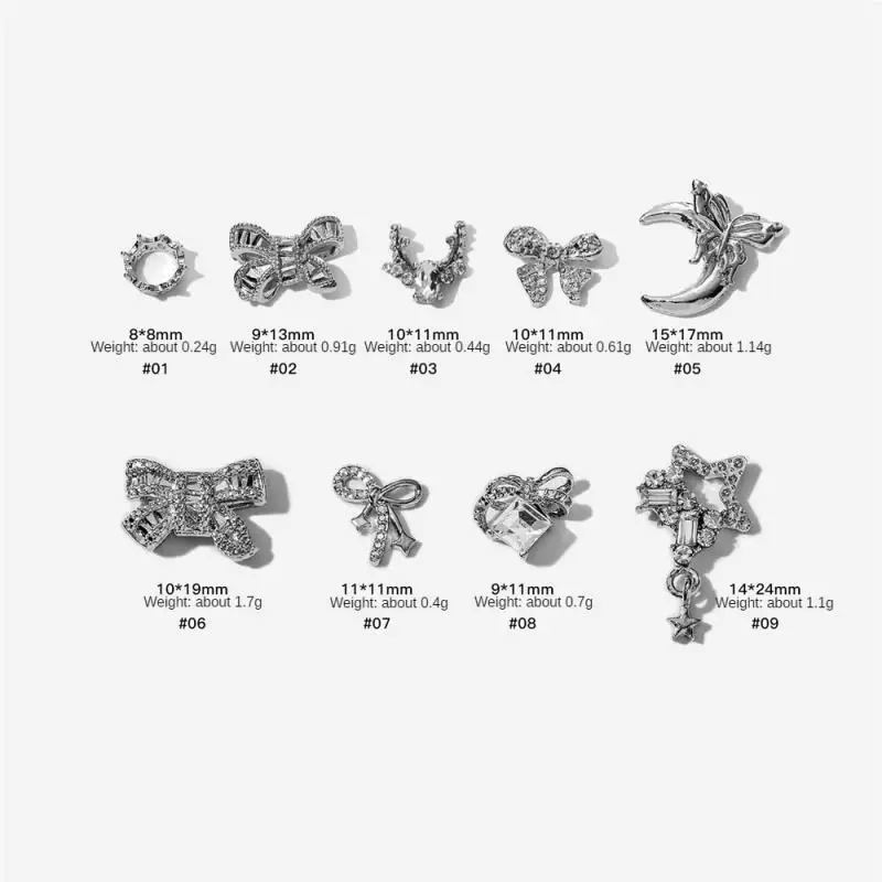 빈티지 네일 아트 액세서리, 독특하고 매력적인 활 나비 매니큐어, 금속 네일 용품 및 매니큐어 도구, 활 네일 레트로