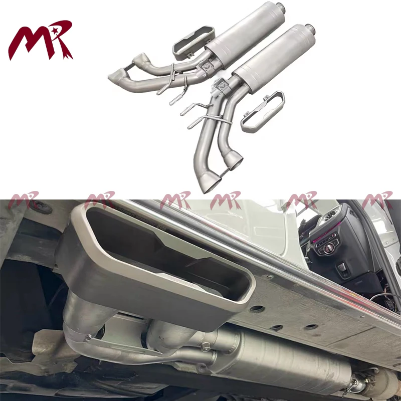 A Style Titanium Exhaust For Benz G-Class W464 A Style Exhaust G500 G63 Stainless Steel Exhaust Sound Wave With Logo 1:1
