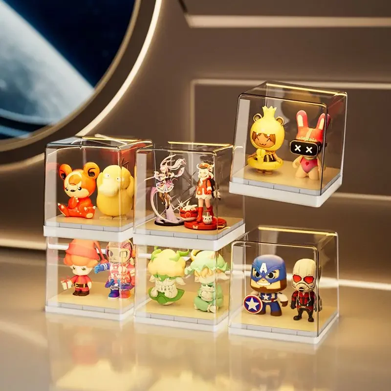 

Blind Box Storage Display Rack, Single Doll Acrylic Display Cabinet, Hand Held Storage Box, Bubble Mat Display Box