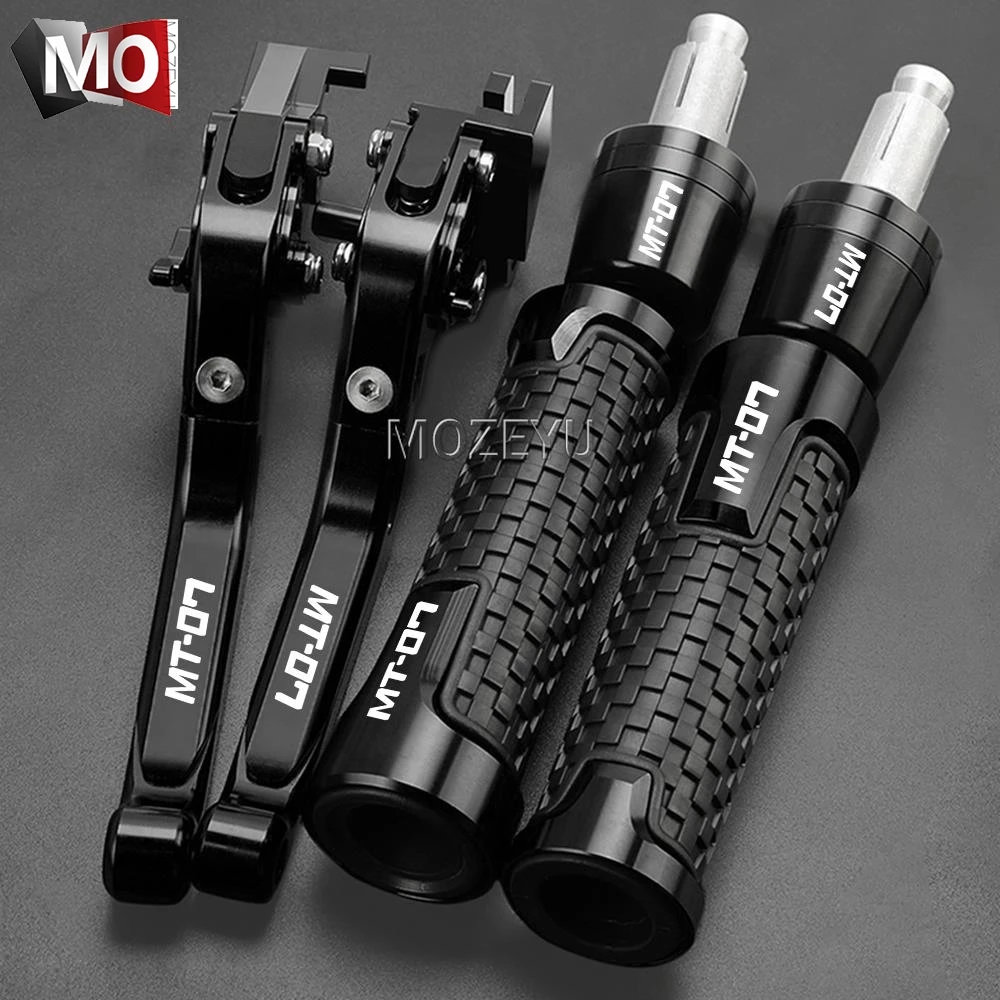 

MT-07 MT 07 2022 2023 Motorcycle Brake Clutch Lever Handlebar Grip Ends For YAMAHA MT07 FZ-07 2014-2021 2020 2019 2018 2017 2016