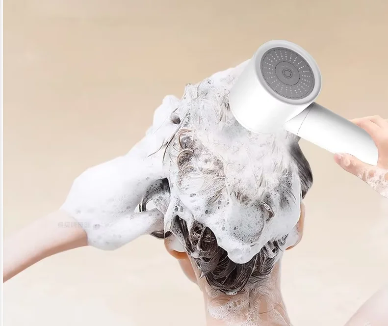 Cross-border Dual Turbocharged Shower Head Handheld High Pressure Rainfall Bath