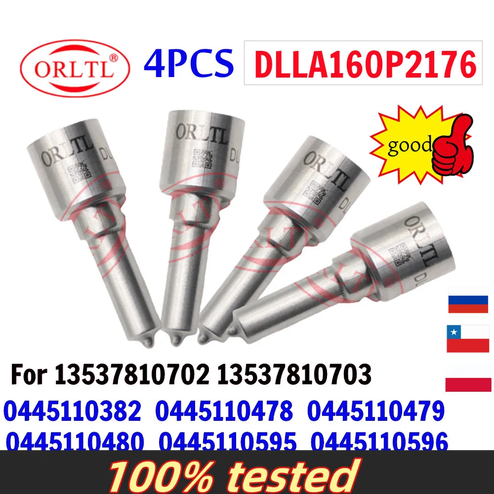 

4PCS DLLA160P2176 13537810702 13537810703 Diessel Injector Nozzle For 0445110596 0445110382 0445110478 0445110479