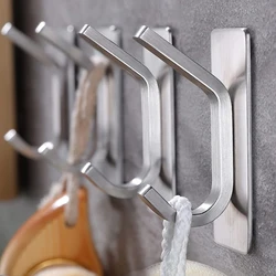 Adhesive Towel Hook 304 Stainless Steel Bathroom Hooks Robe Coat Hanger For Bathroom Shower Kitchen Living Room Depot Wall Hooks