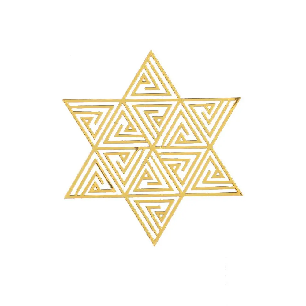 Material Epoxy Gold Color Flower Life Pattern Metal Copper Sticker for Making Mould Energy Sticker Sacred Geometric Sticker