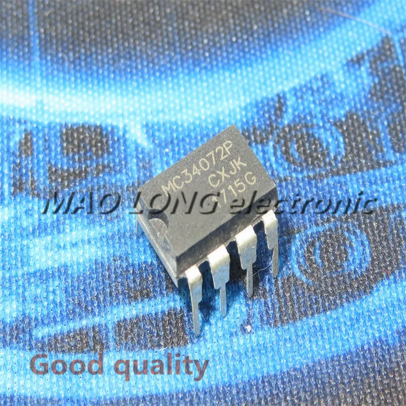 10PCS/LOT MC34072P DIP8 MC34072 DIP-8 MC34072PG DIP In Stock