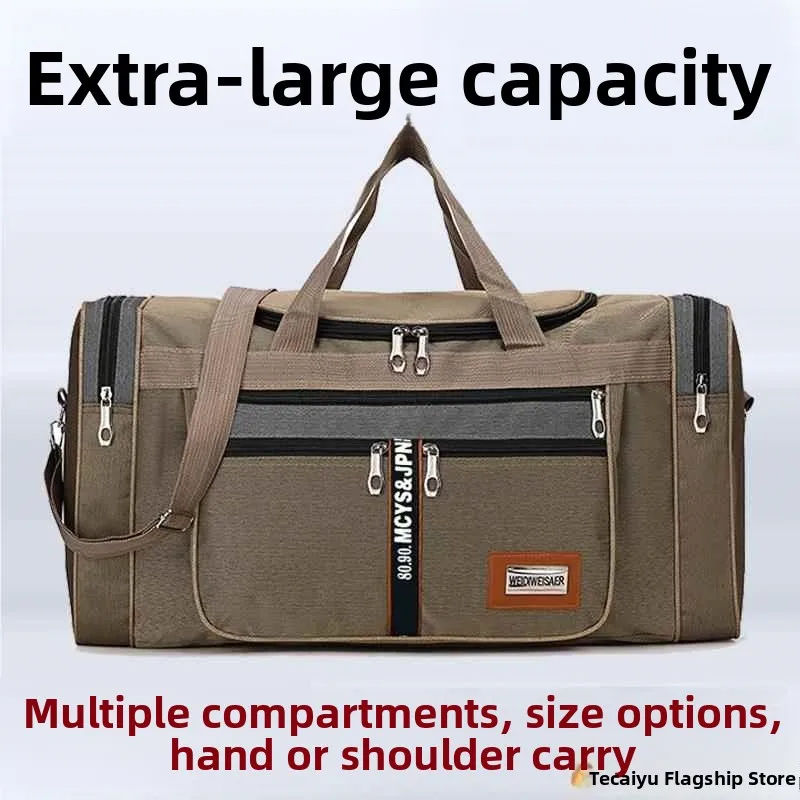 

Большая дорожная сумка из ткани Оксфорд для мужчин, винтажная уличная сумка-мессенджер, повседневная сумка через плечо для молодежи