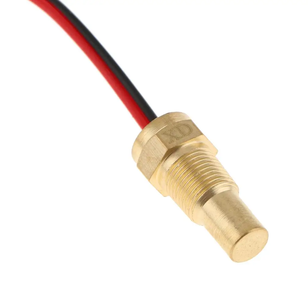 Digital Water Temp Sensor Adapter Voltmeter Gauge Meter Car Engine Temperature Reading for Automotive Universal Use